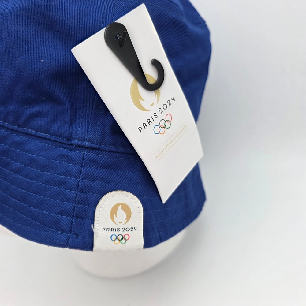 Paris 2024 Olympics Official Reversible Bucket‎ Hat Unisex Blue Black Geometric - Picture 13 of 14